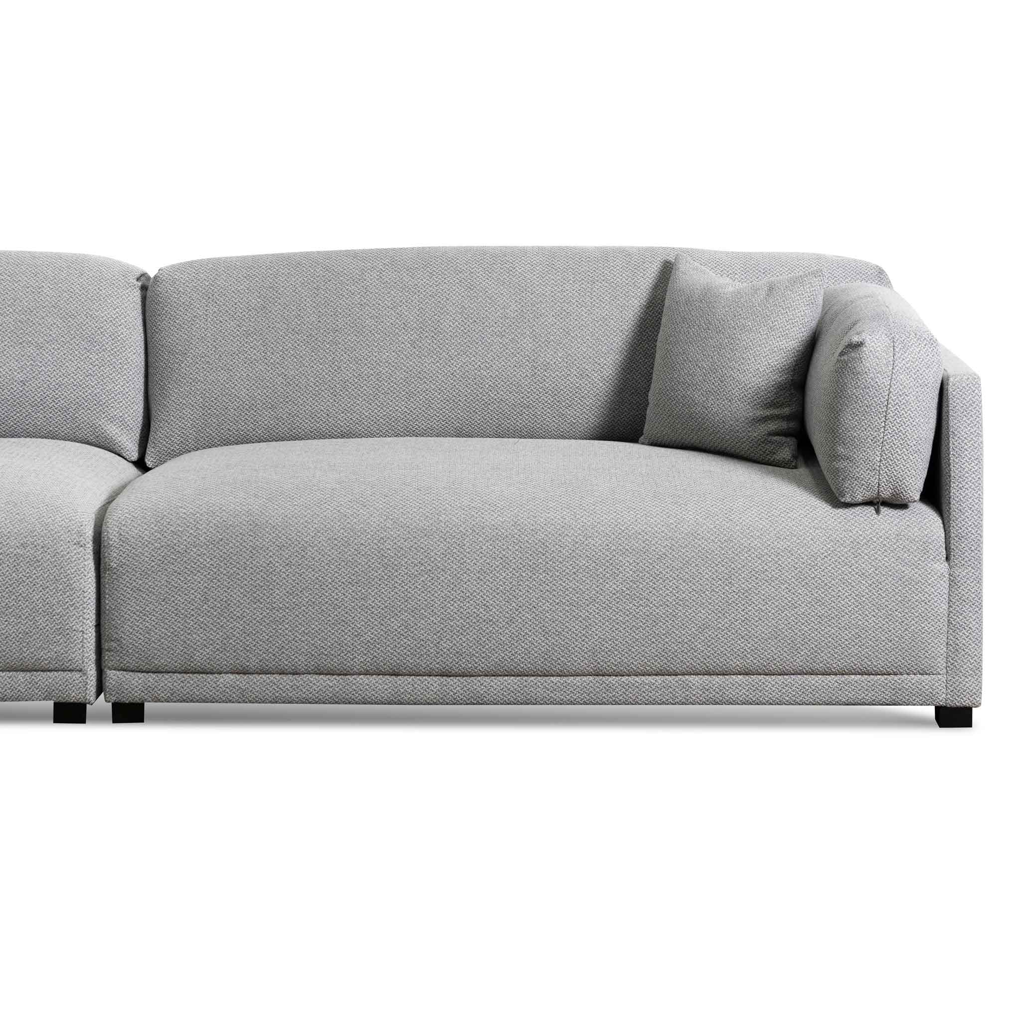 Muellen 4 Seater Fabric Sofa - Grey