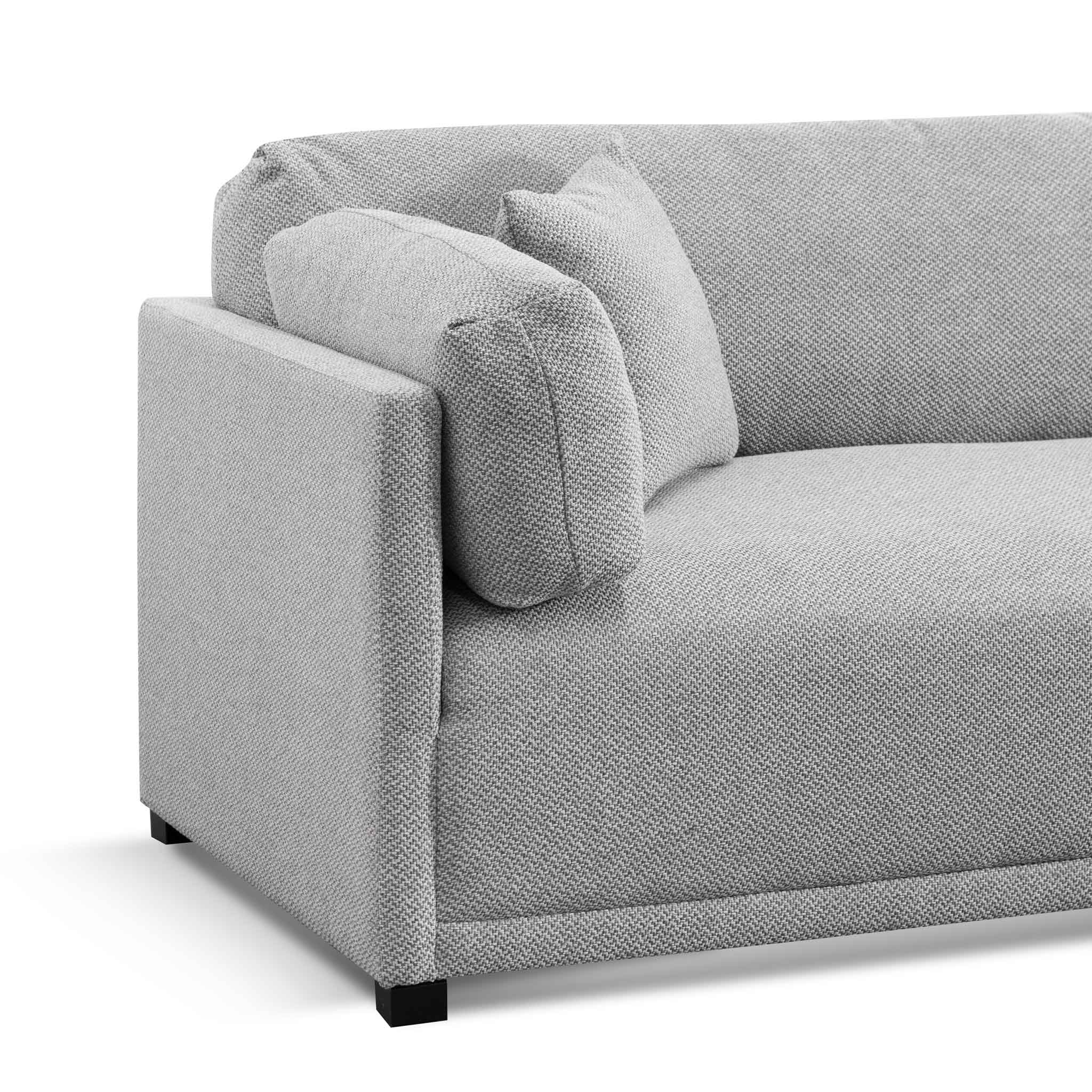 Muellen 4 Seater Fabric Sofa - Grey