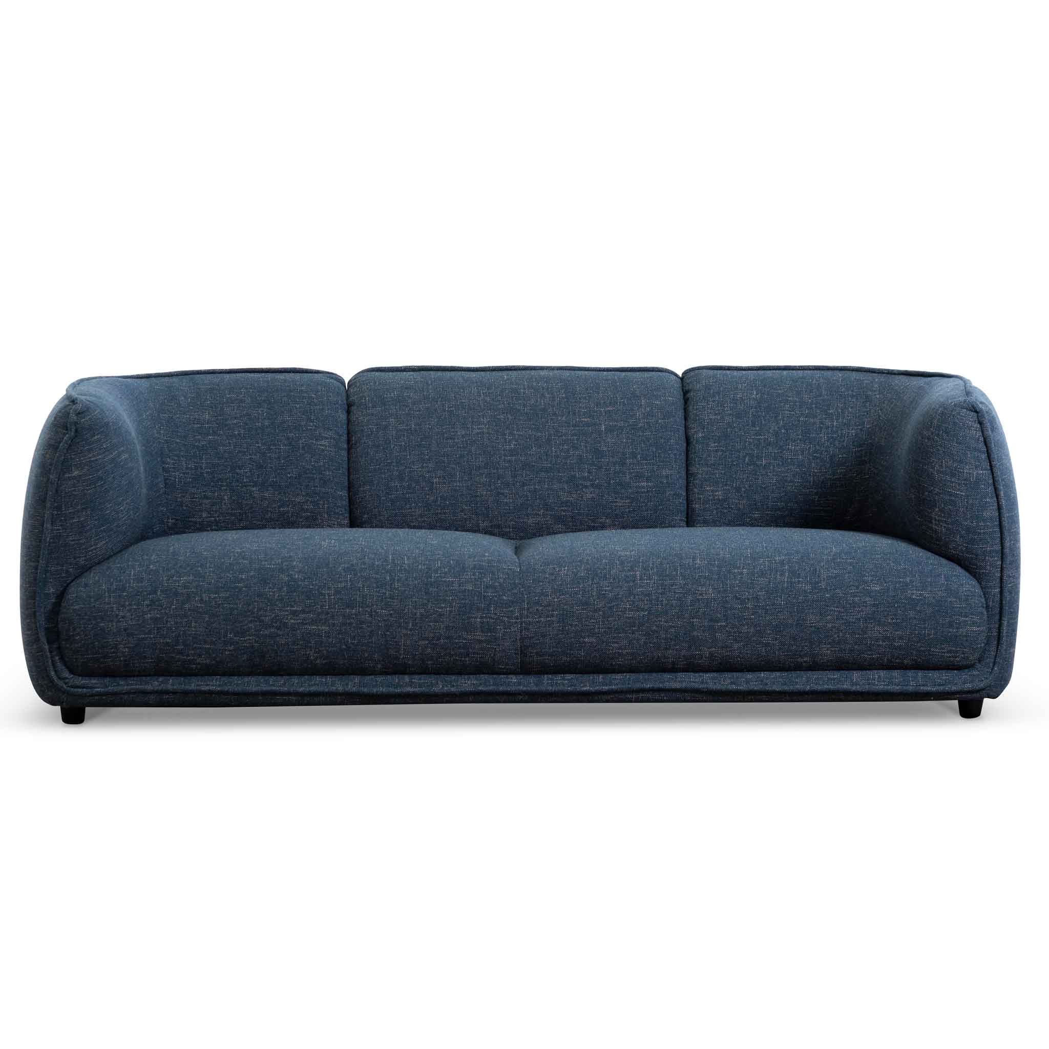 Asa 3 Seater Fabric Sofa - Dark Blue