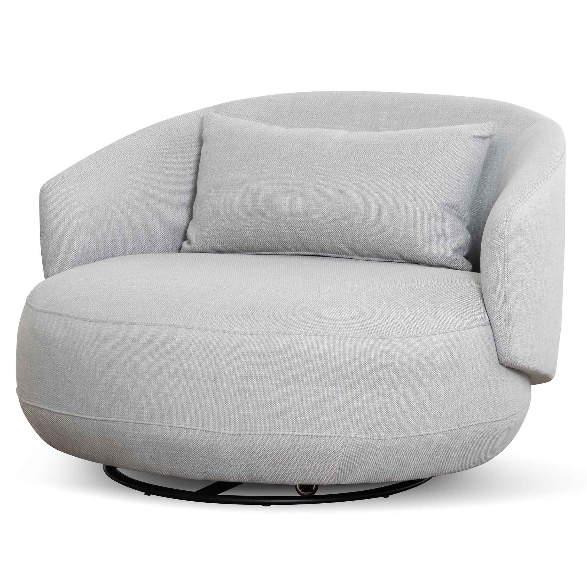 CLC6657-KSO Swivel Armchair - Light Texture Grey