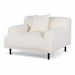 CLC6690-CA Armchair - Ivory White Boucle with Black Legs