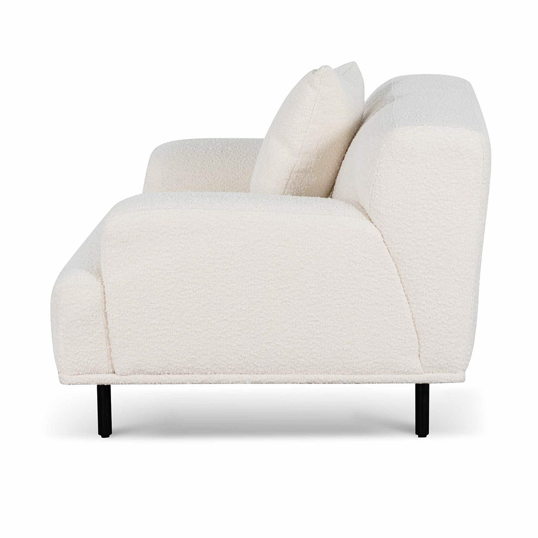 Armchair - Ivory White Boucle