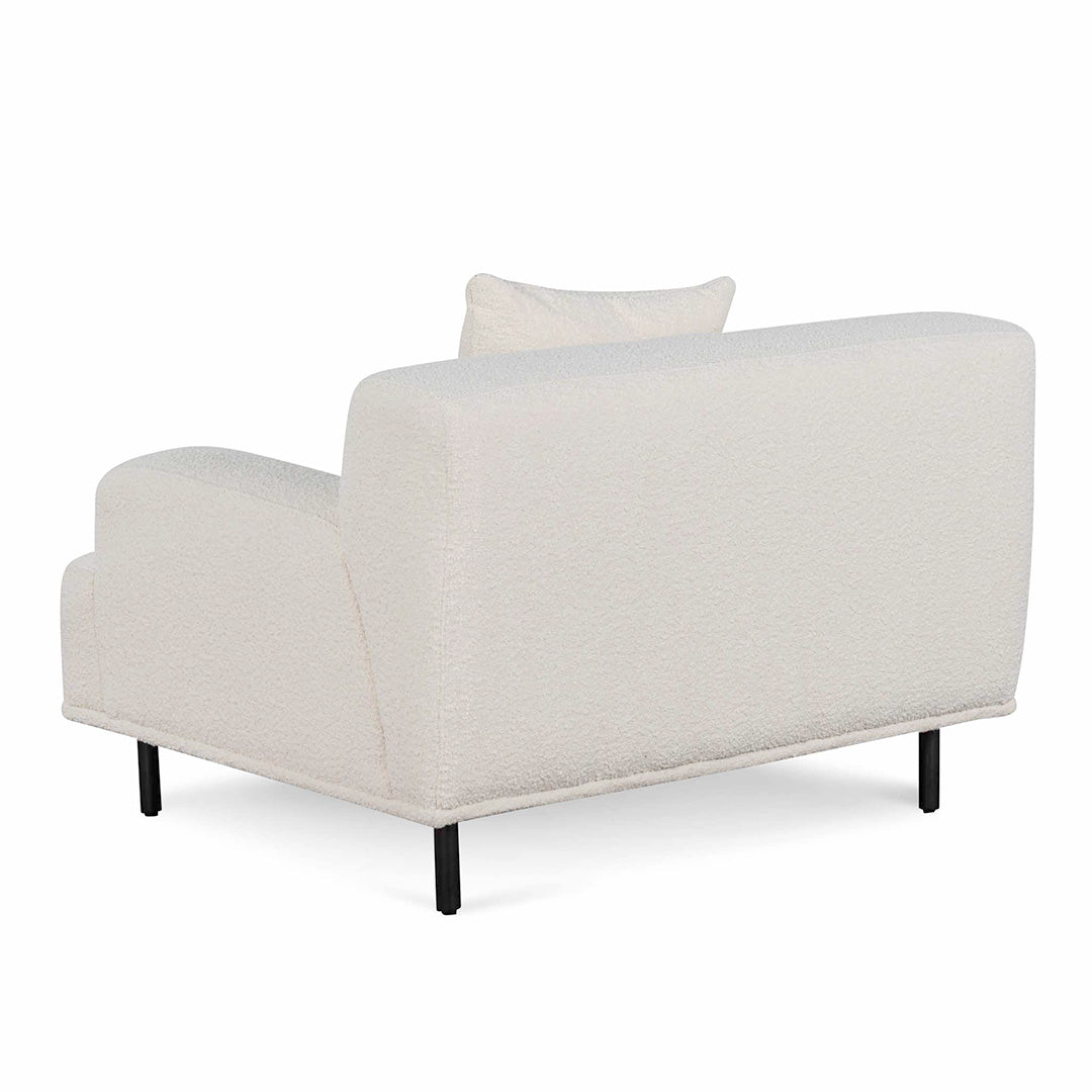 Armchair - Ivory White Boucle