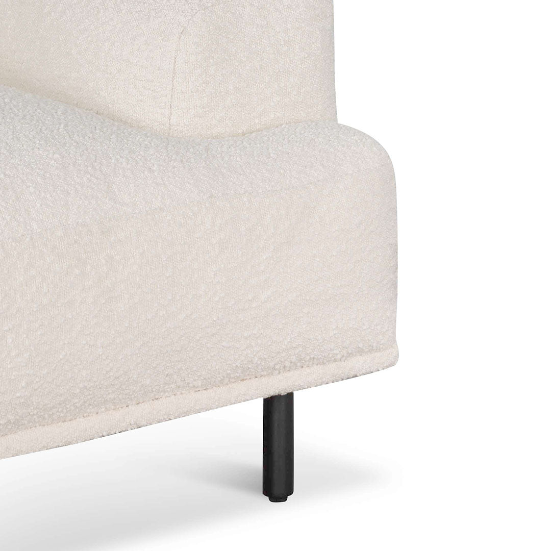 Armchair - Ivory White Boucle