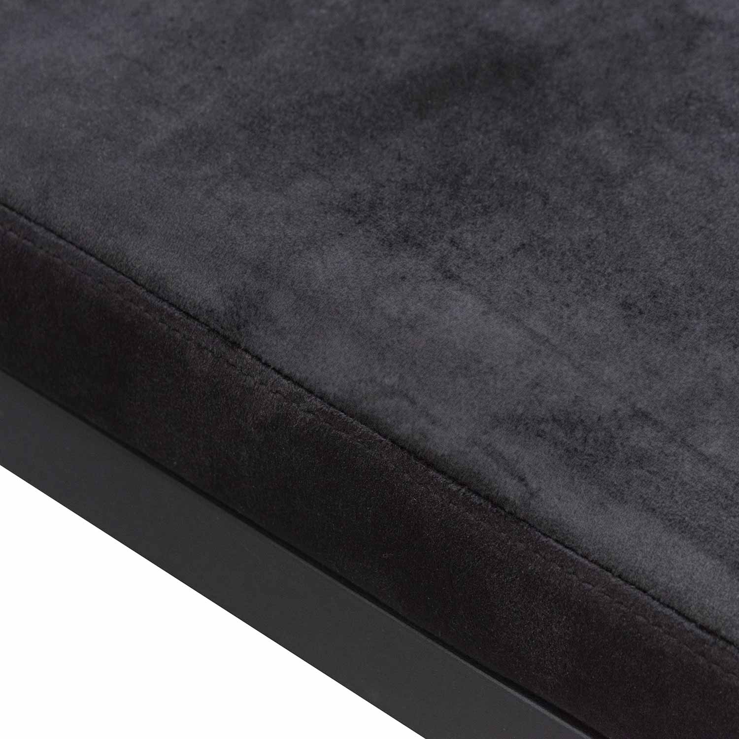 Black Velvet Ottoman