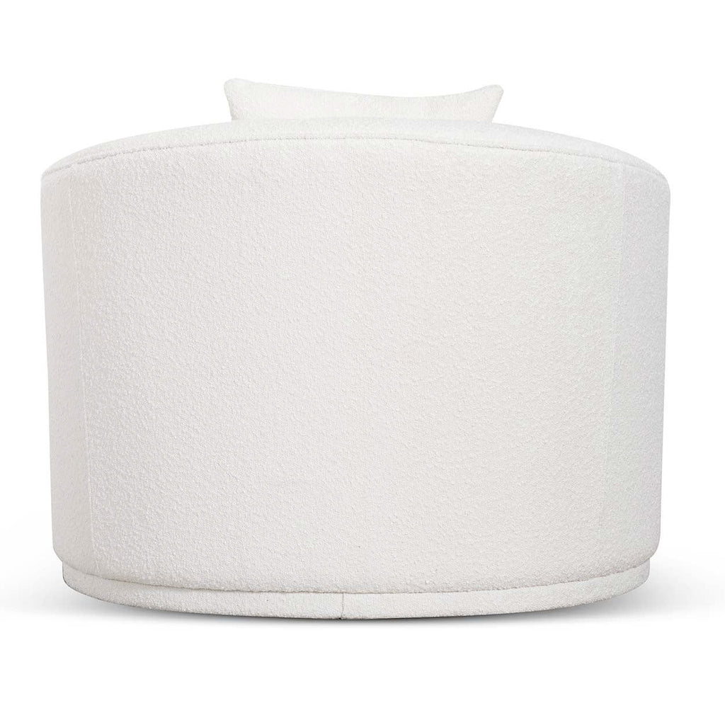 Armchair - Ivory White Boucle