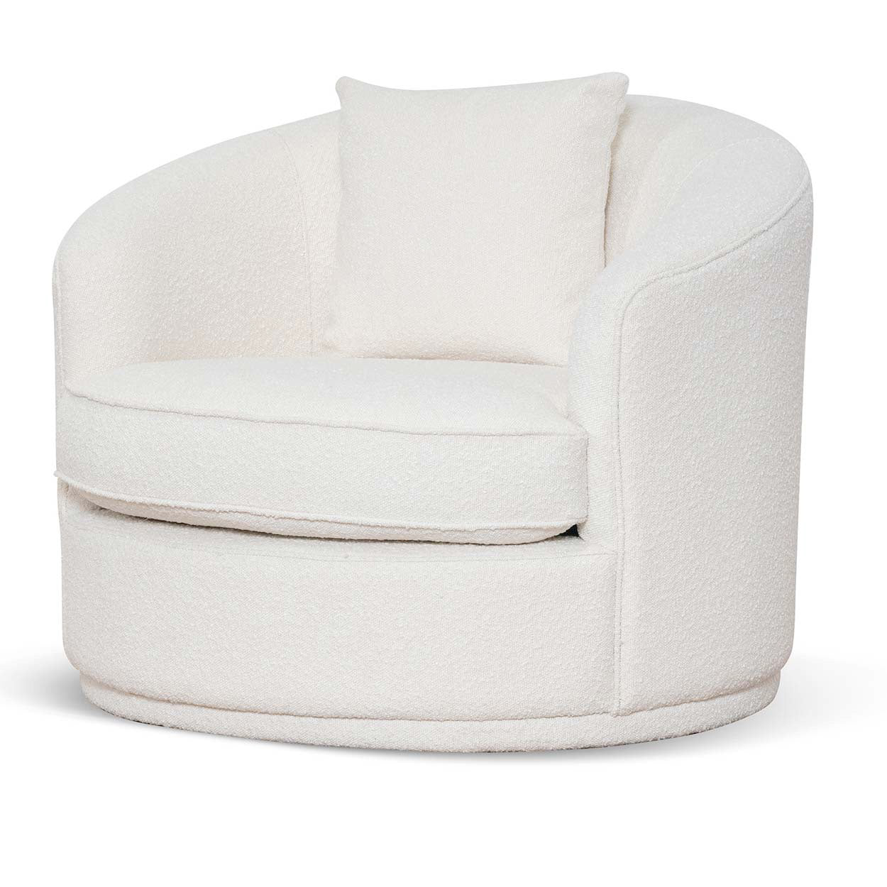 Armchair - Ivory White Boucle