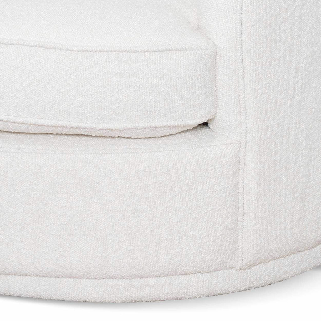 Armchair - Ivory White Boucle