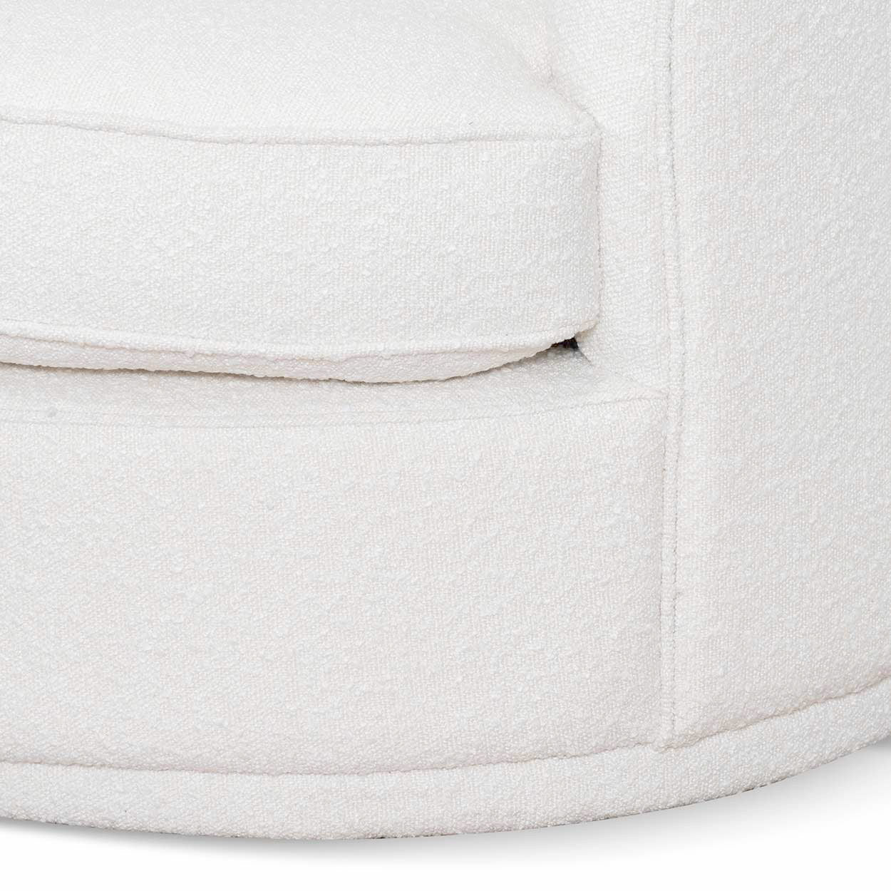 Armchair - Ivory White Boucle