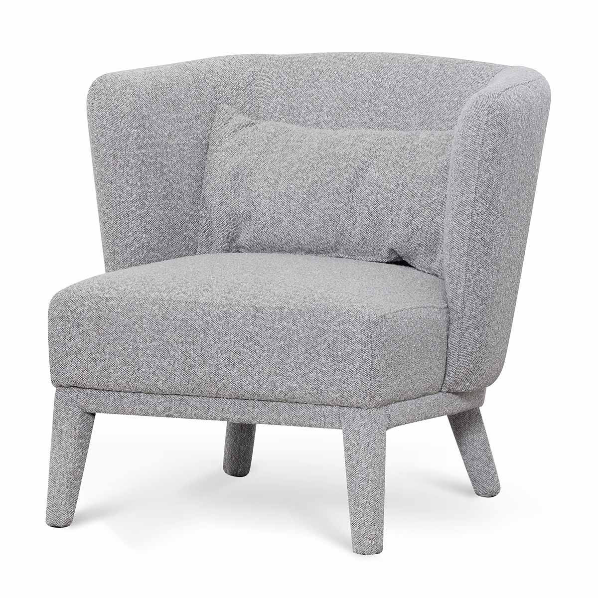 Armchair - Ash Grey Boucle