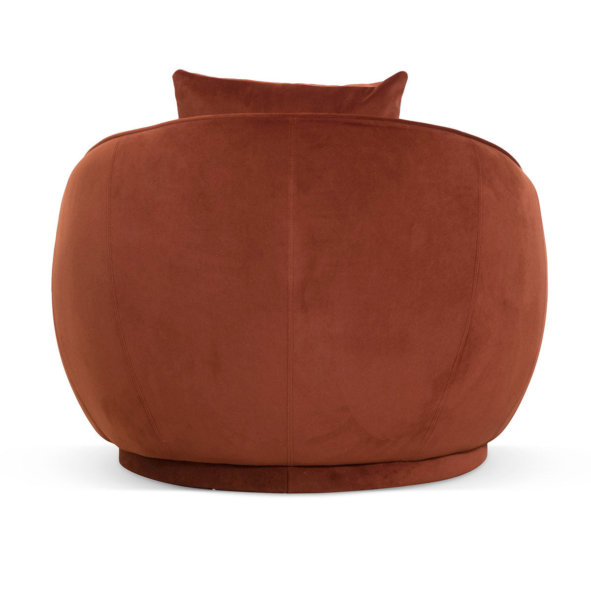 Velvet Armchair - Rustic Orange