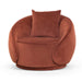 CLC6747-FS Velvet Armchair - Rustic Orange