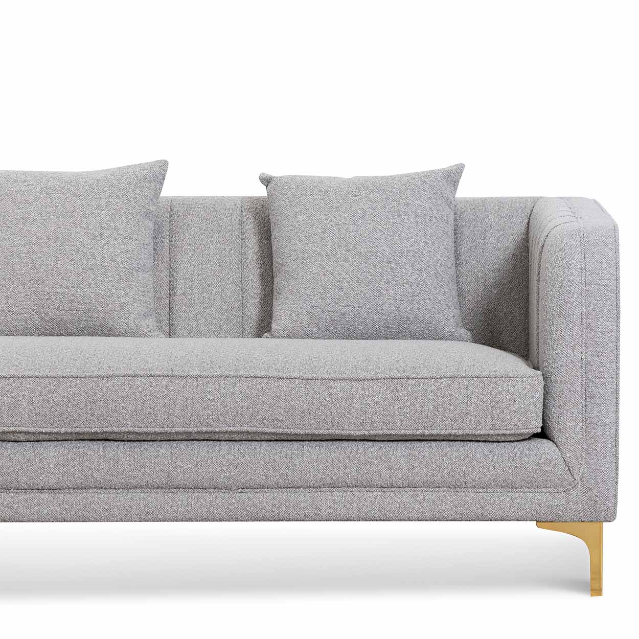 Ash Grey Boucle 3 Seater Sofa