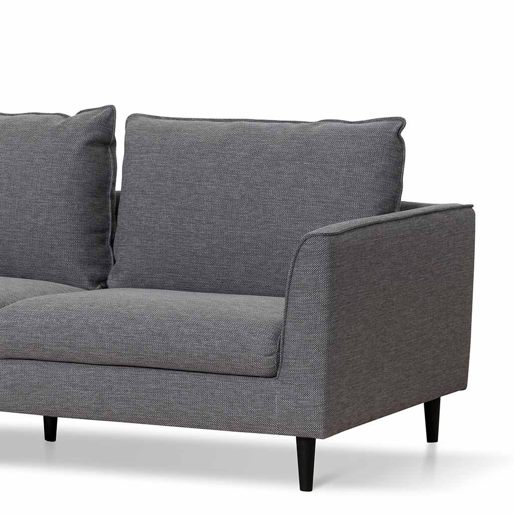 Graphite Grey 3 Seater Fabric Sofa