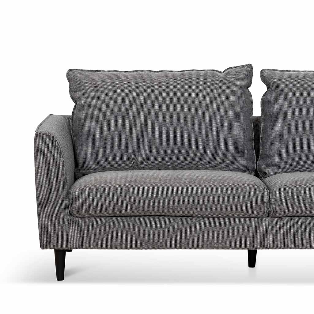 Graphite Grey 3 Seater Fabric Sofa