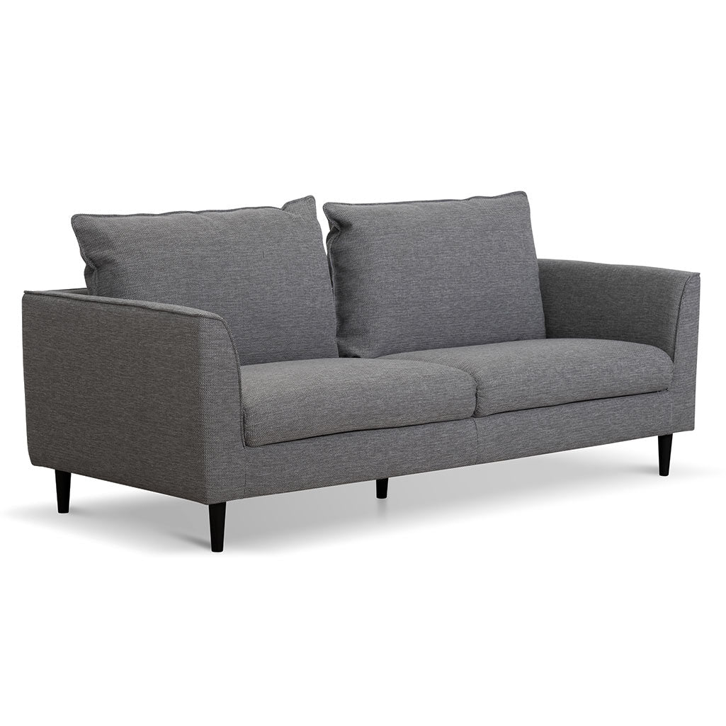 Graphite Grey 3 Seater Fabric Sofa