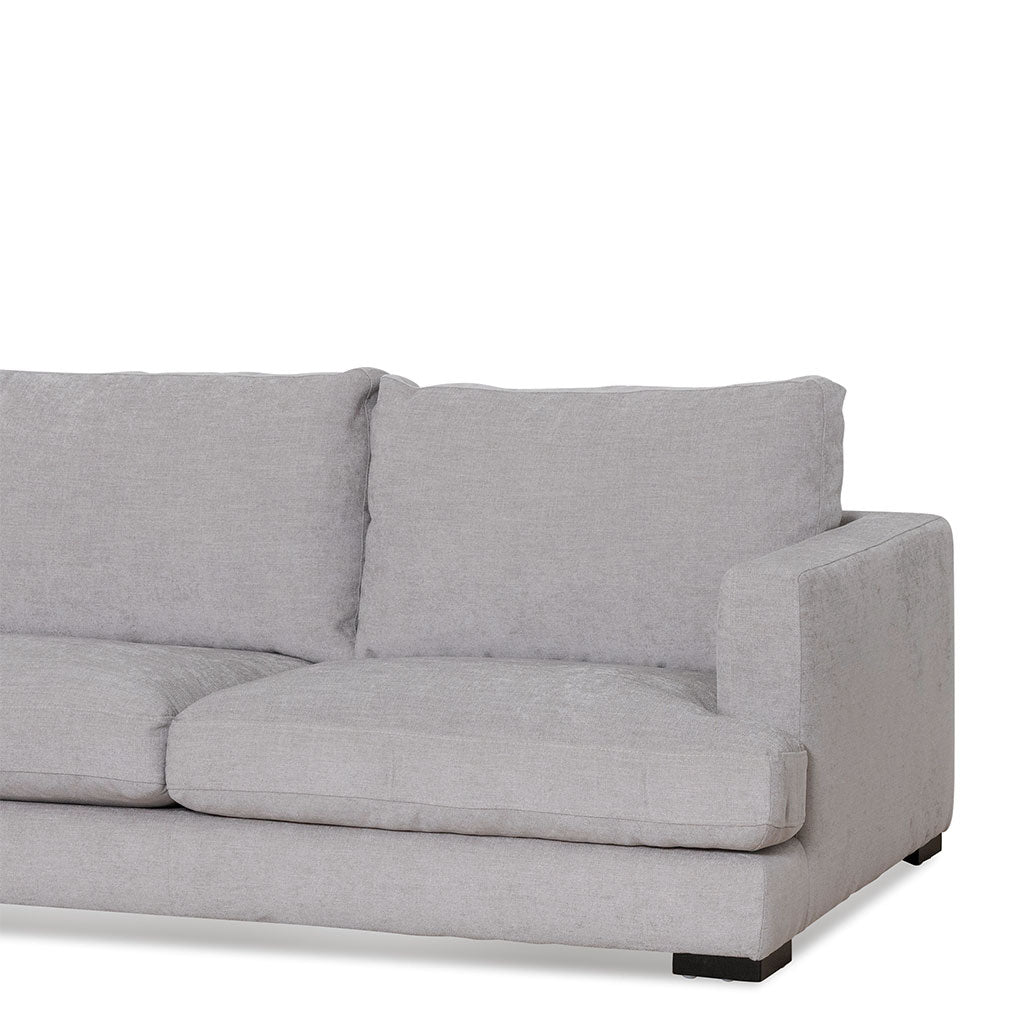 Lucinda 4 Seater Fabric Left Chaise Sofa - Oyster Beige