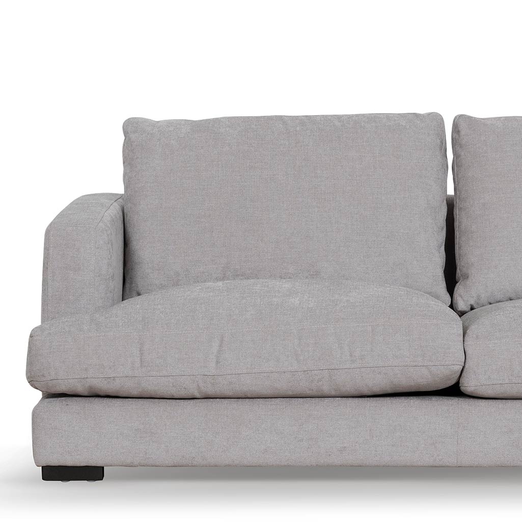 Lucinda 4 Seater Fabric Right Chaise Sofa - Oyster Beige