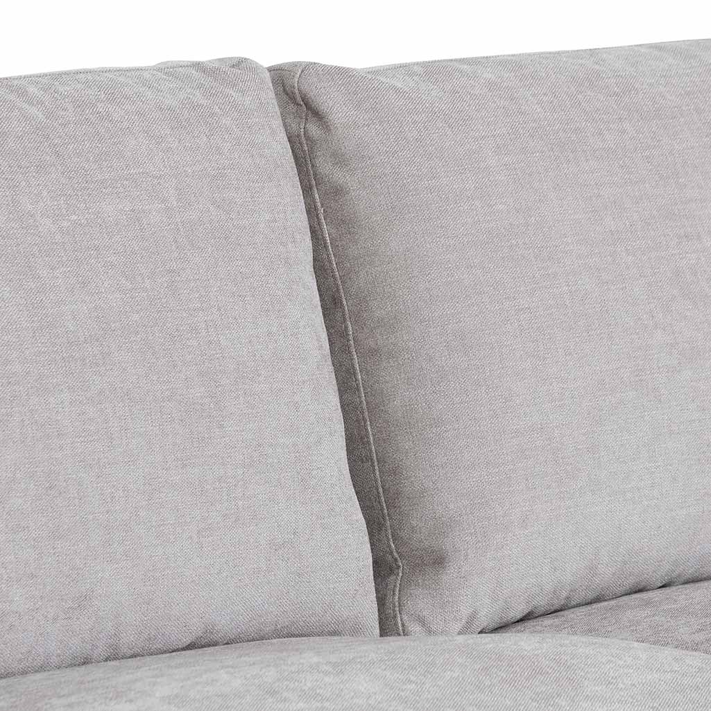 Lucinda 4 Seater Fabric Right Chaise Sofa - Oyster Beige