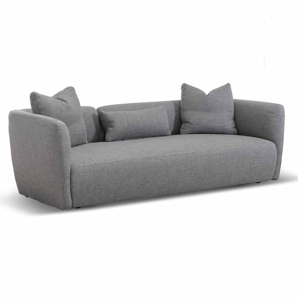 William 3 Seater Fabric Sofa - Noble Grey