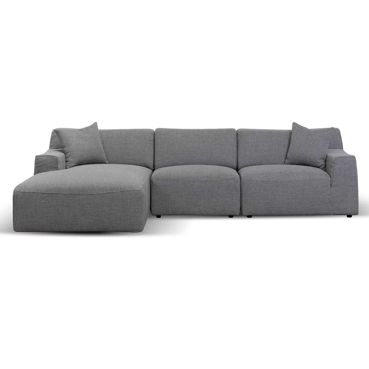 Marlin 3 Seater Left Chaise Sofa - Noble Grey