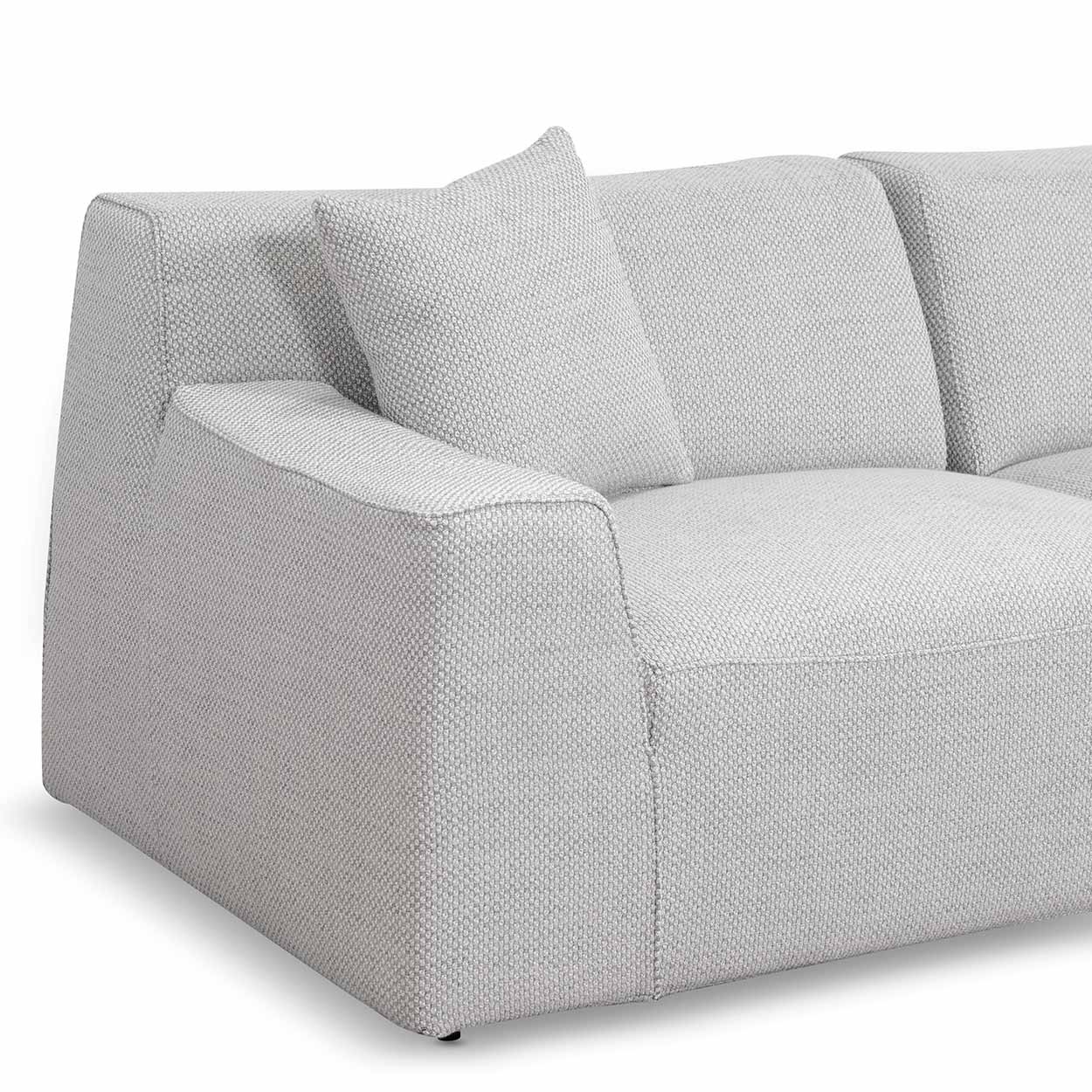 Marlin 3 Seater Right Chaise Sofa - Passive Grey