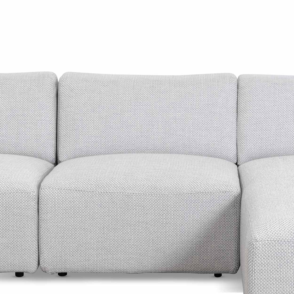 Marlin 3 Seater Right Chaise Sofa - Passive Grey