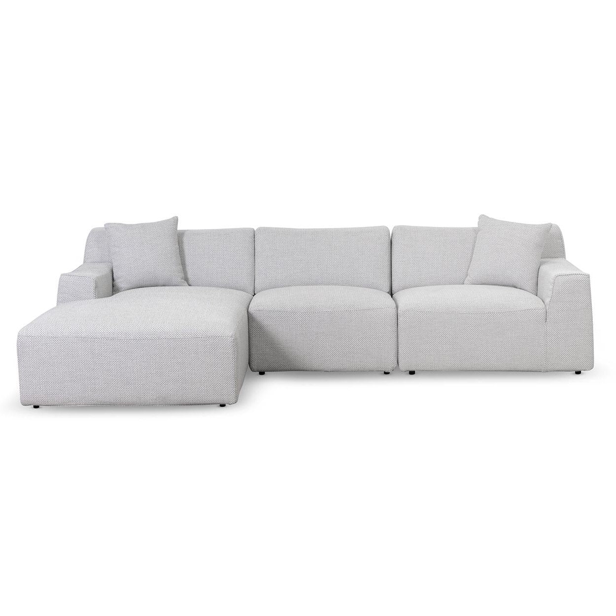 Marlin 3 Seater Left Chaise Sofa - Passive Grey