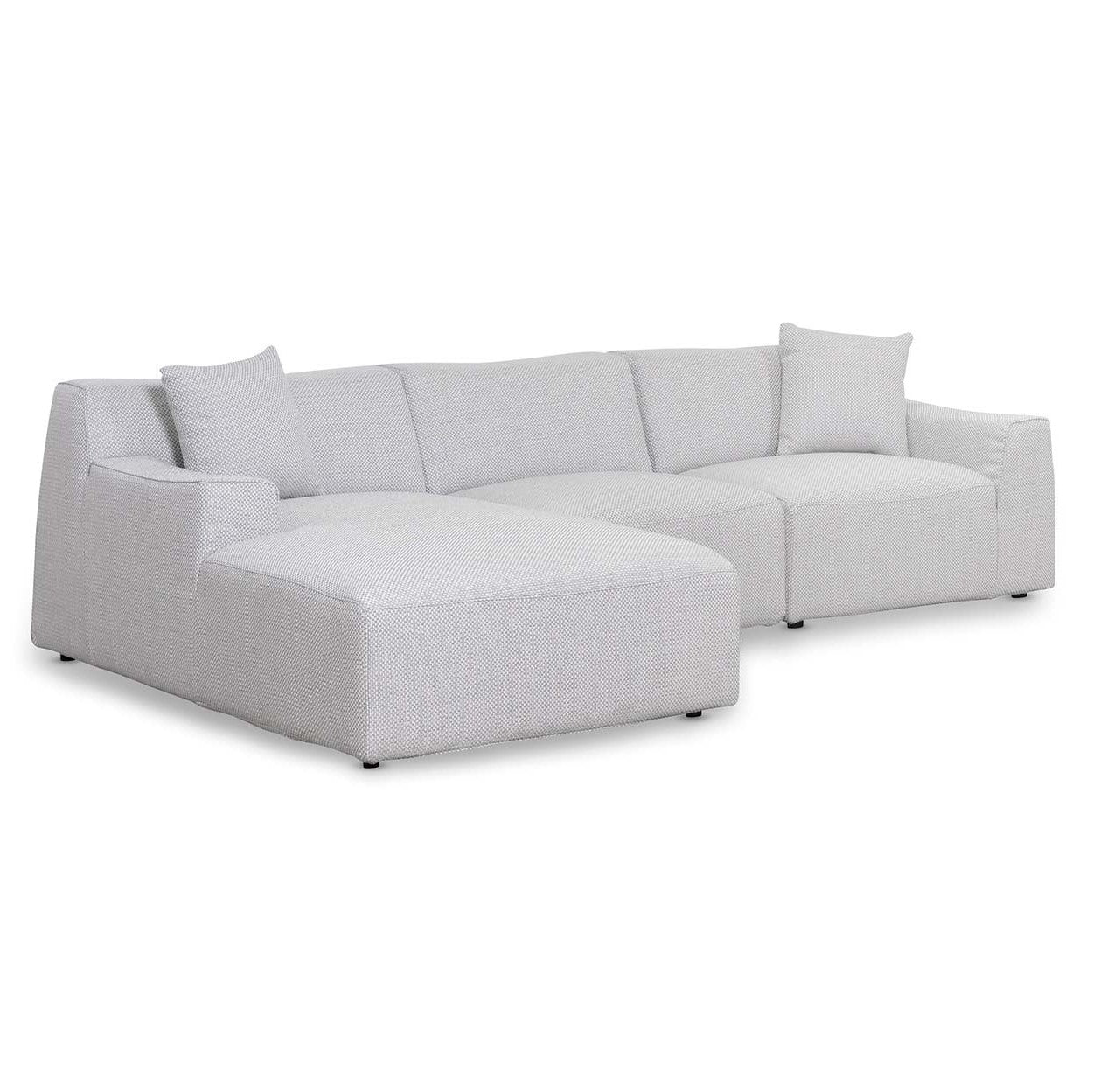 Marlin 3 Seater Left Chaise Sofa - Passive Grey