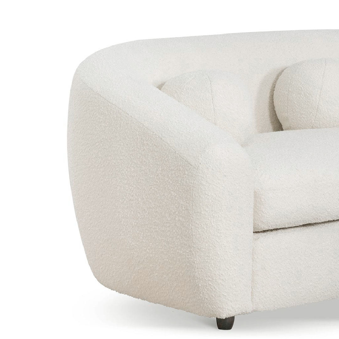 Hurst 3 Seater Sofa - Ivory White Boucle