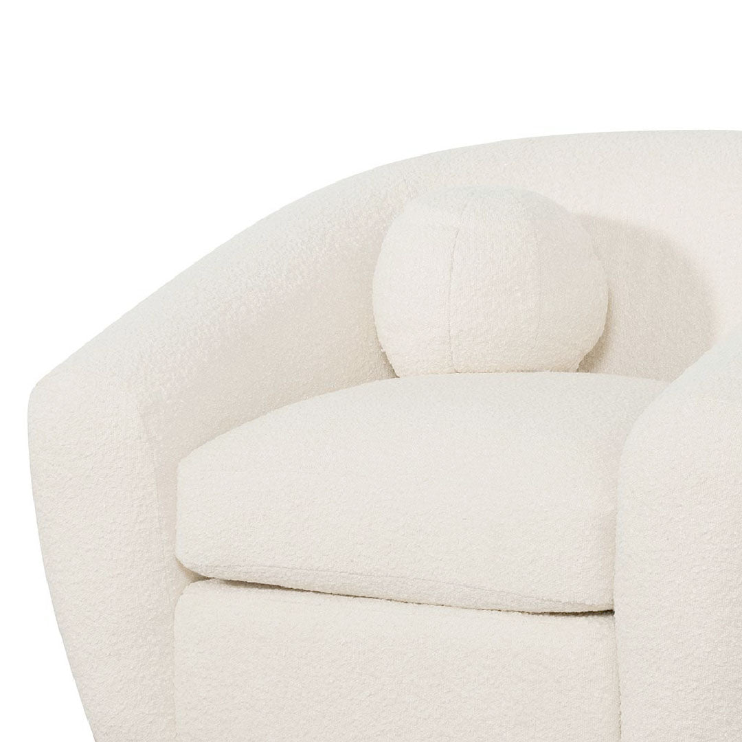 Armchair - Ivory White Boucle