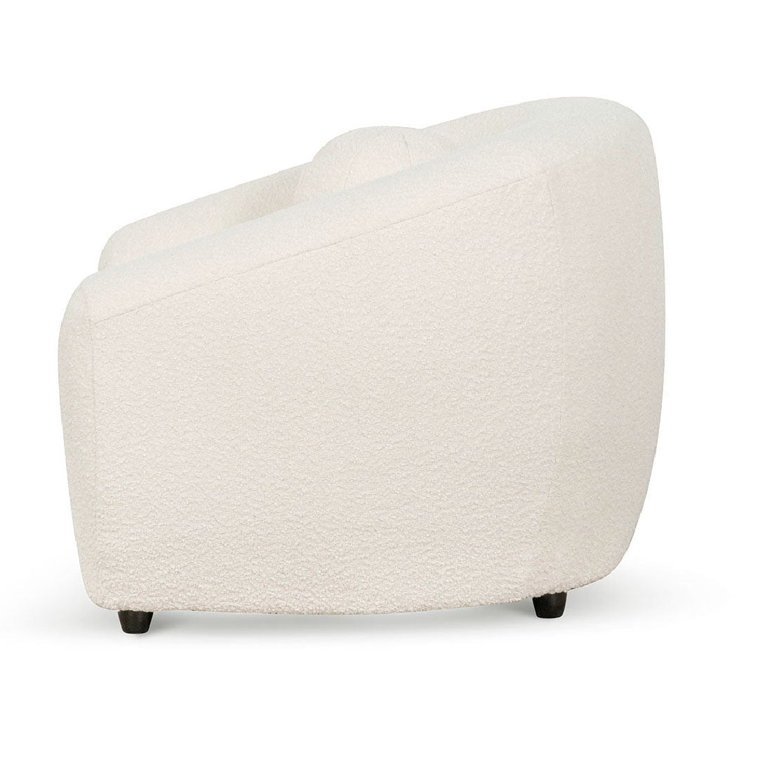 Armchair - Ivory White Boucle