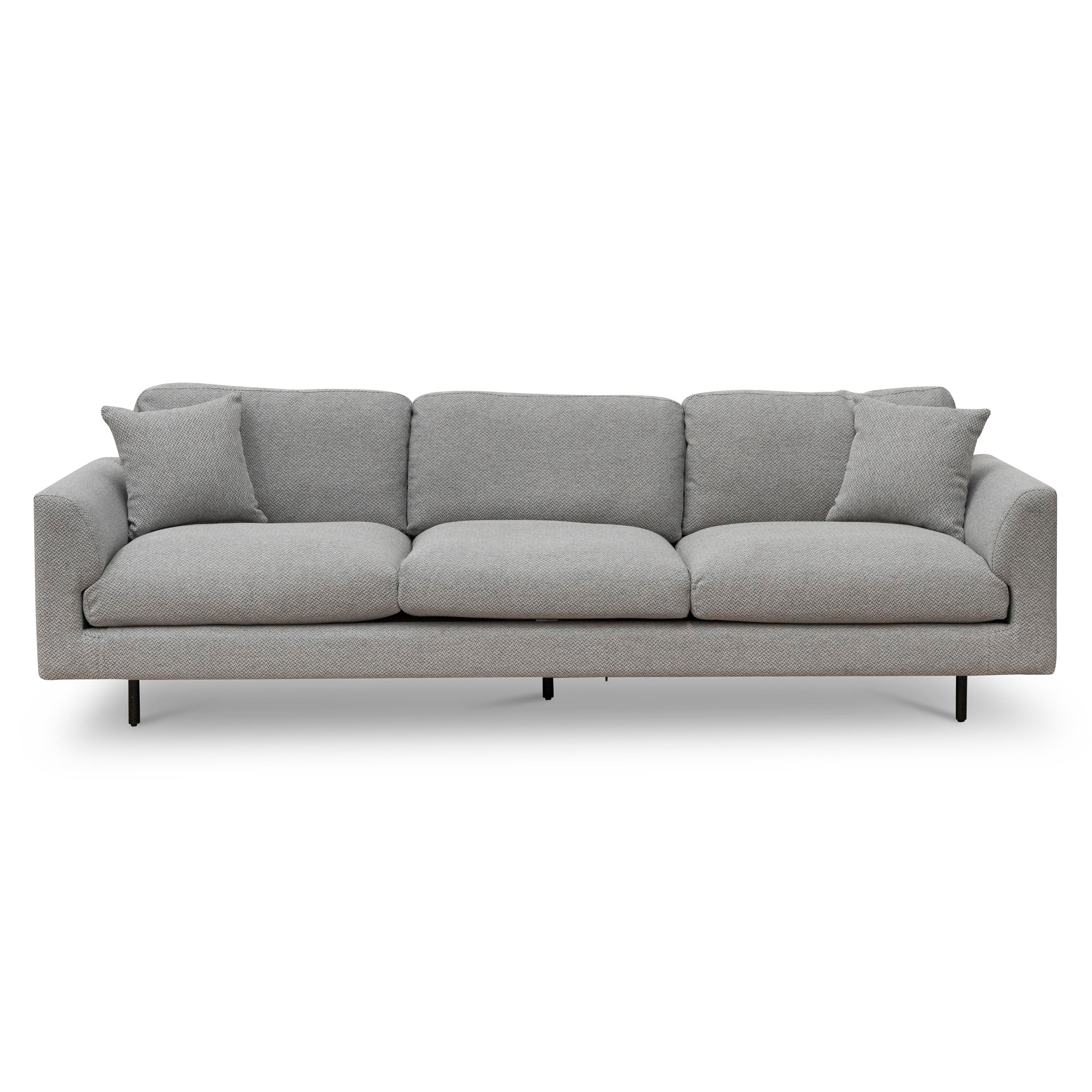 Sterling 4 Seater Fabric Sofa - Grey