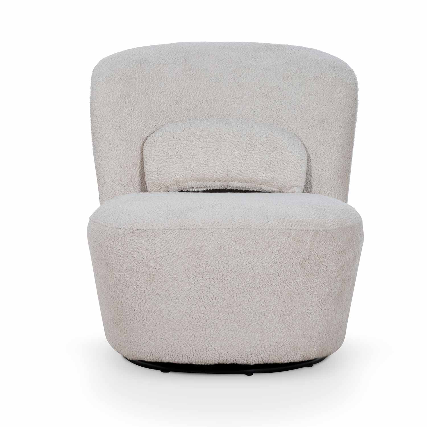 Ivory Teddy Swivel Lounge Chair