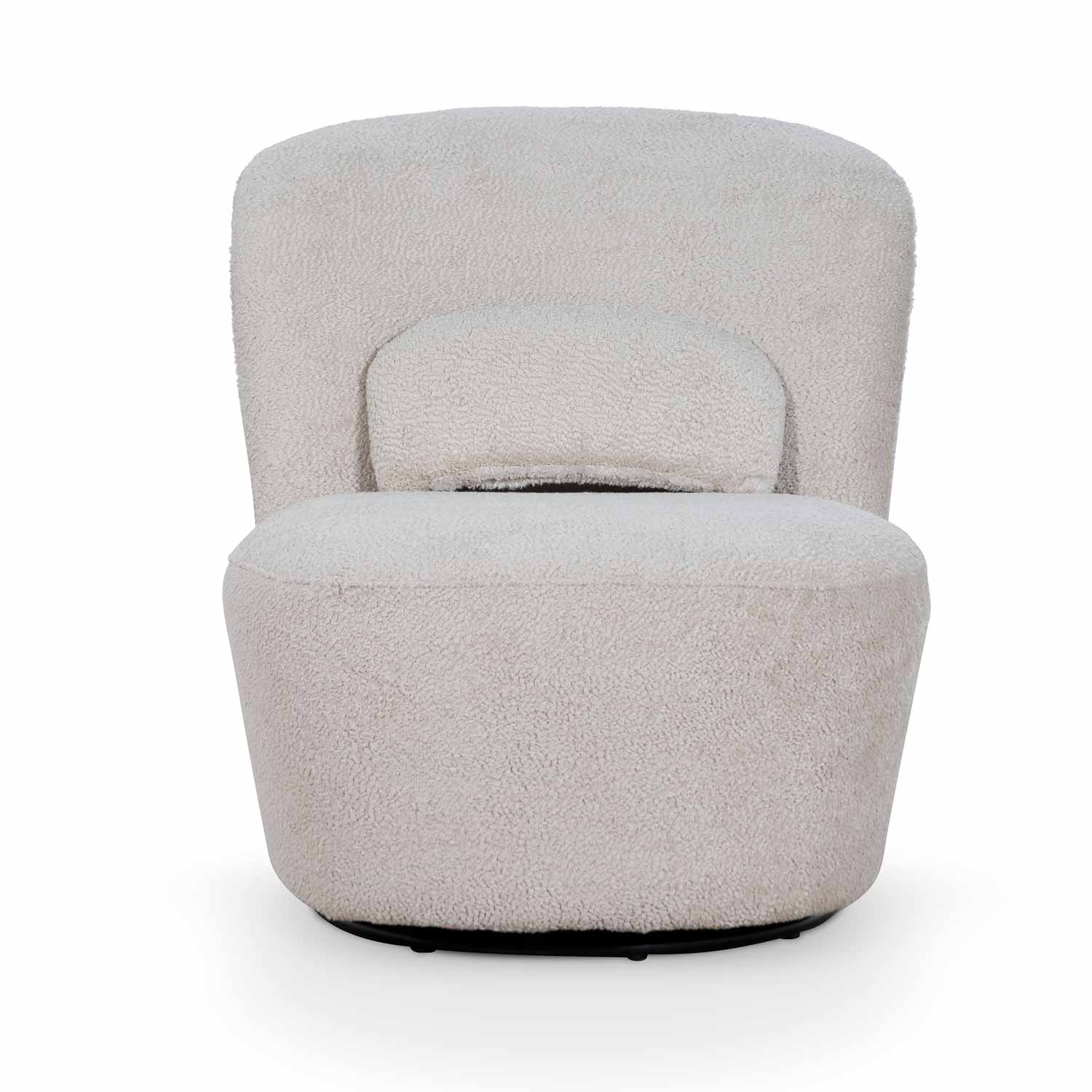 Ivory Teddy Swivel Lounge Chair