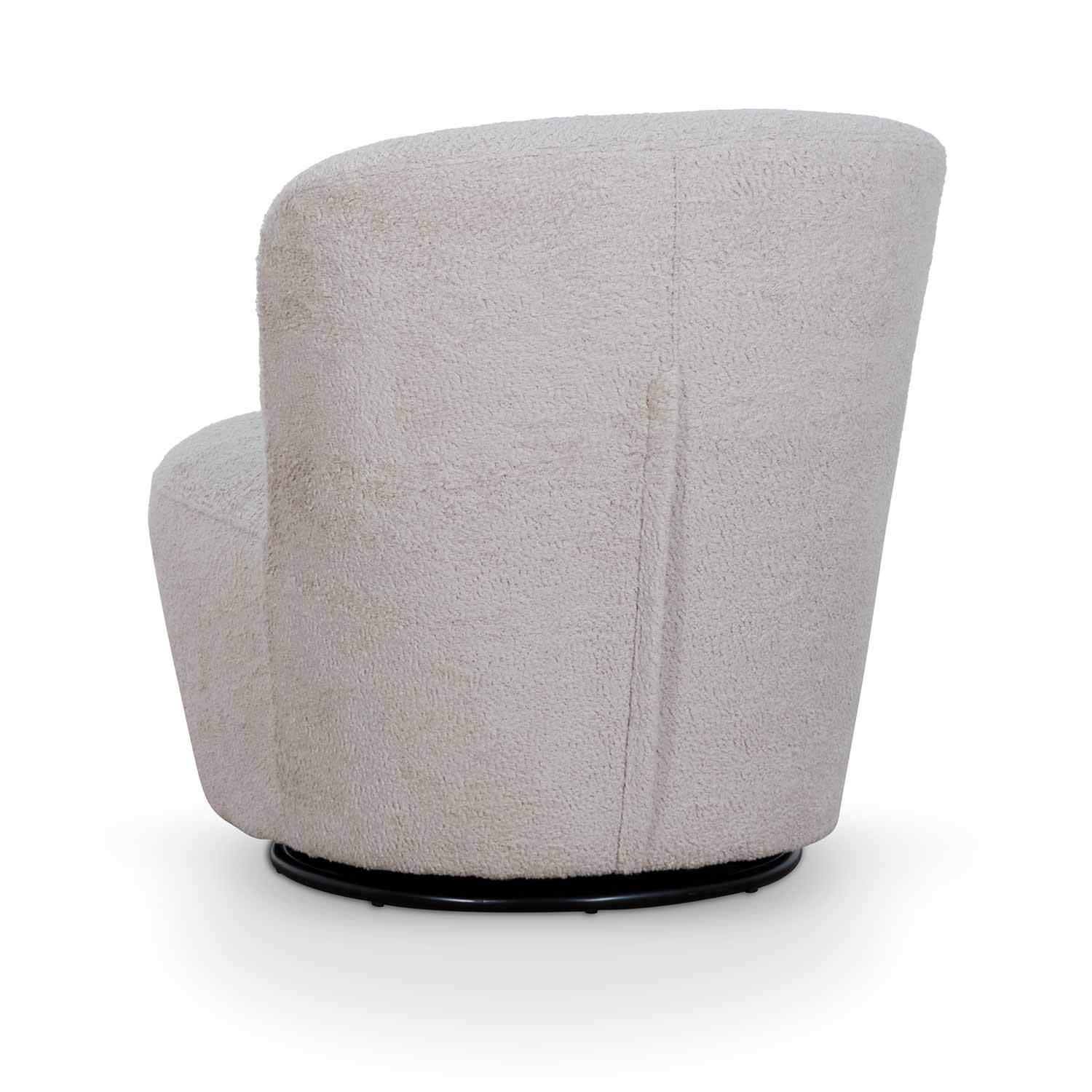 Ivory Teddy Swivel Lounge Chair