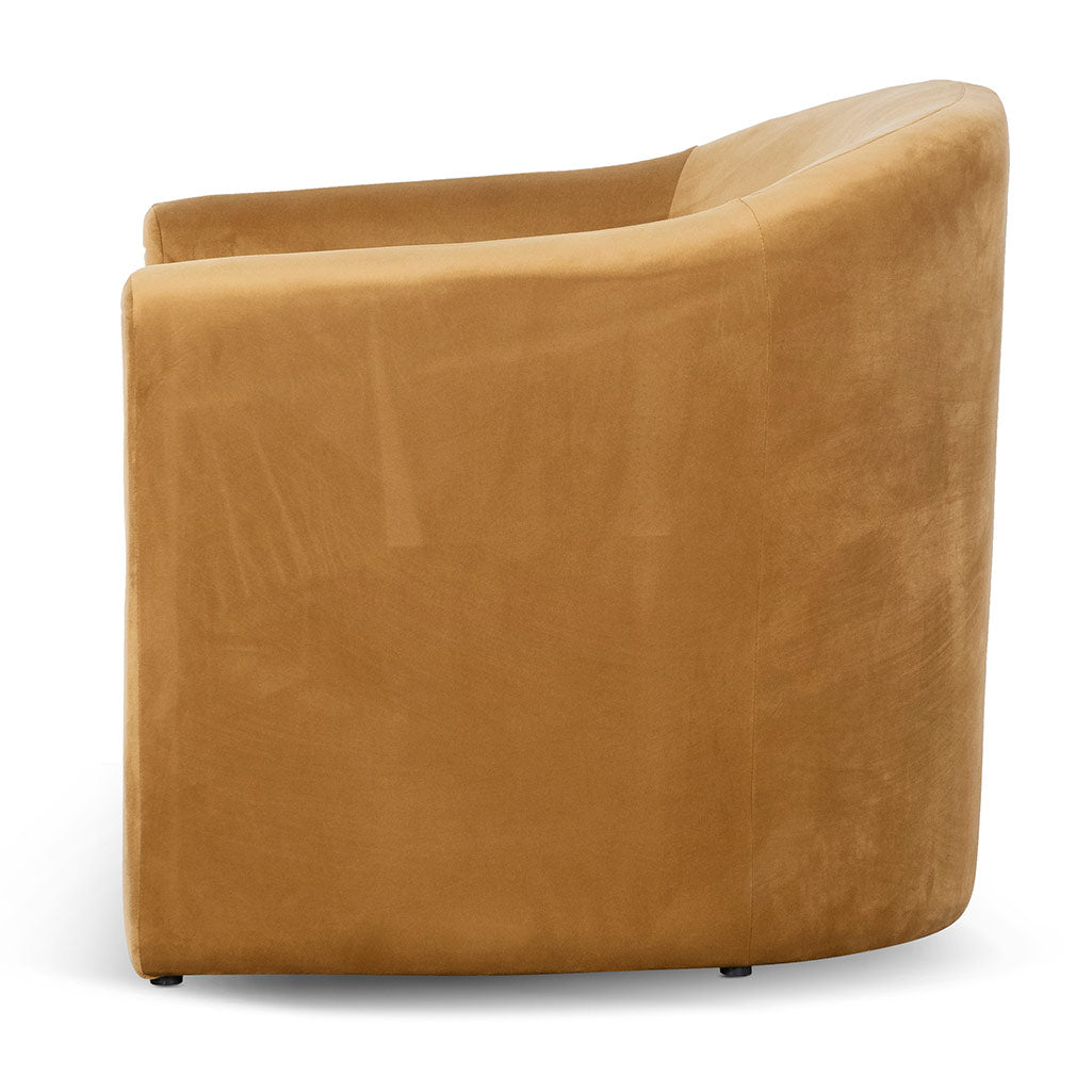 Velvet Armchair - Mustard