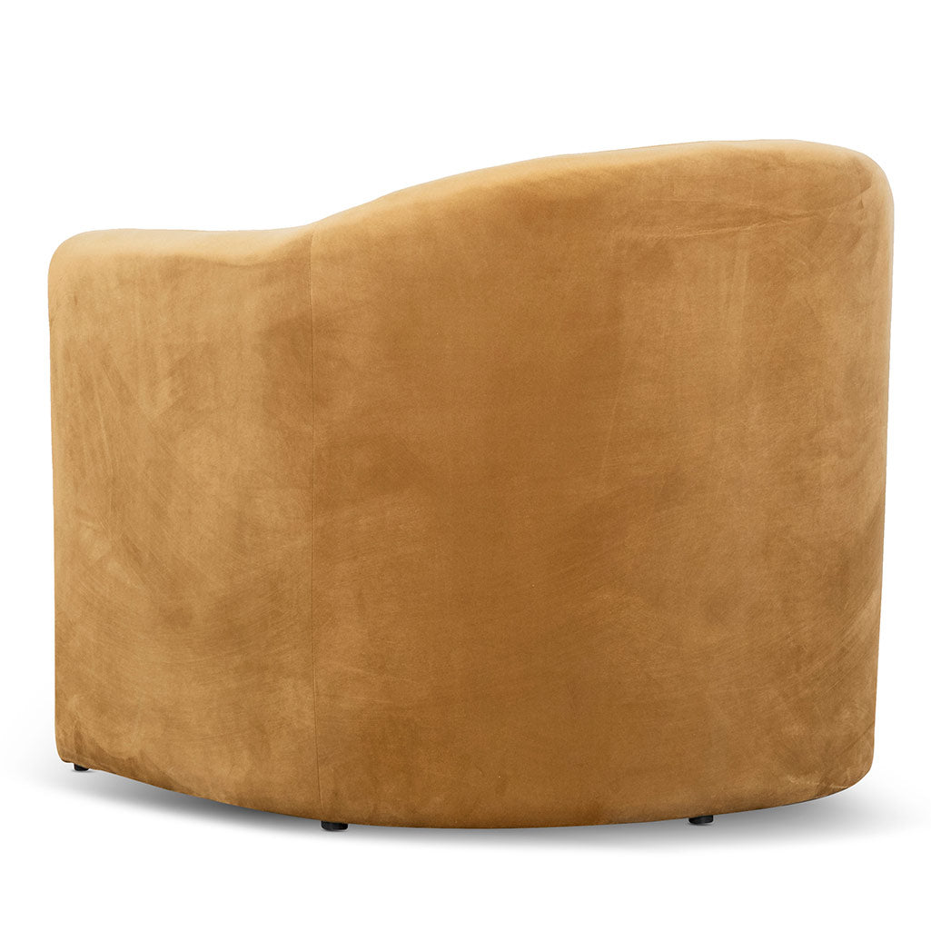 Velvet Armchair - Mustard