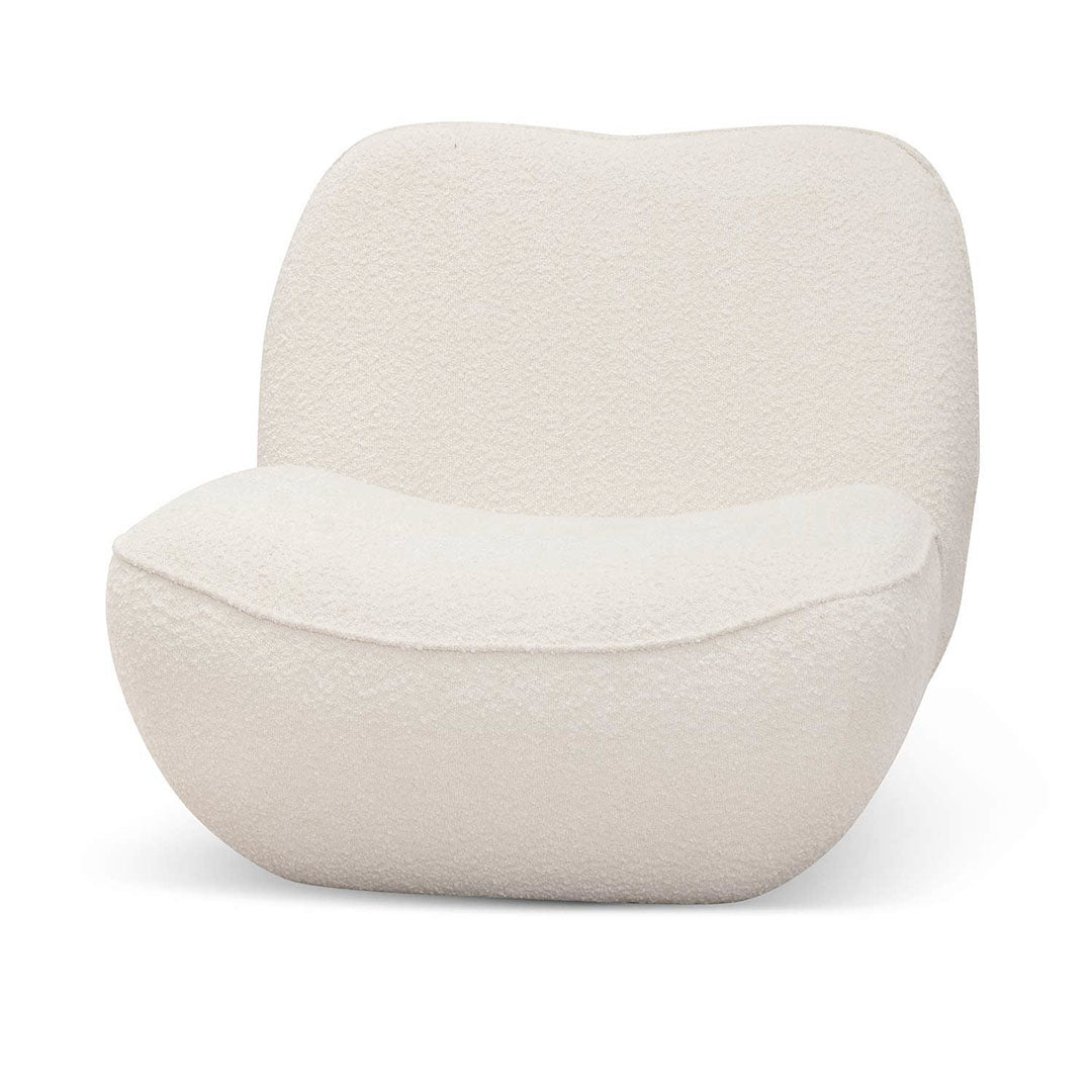 CLC6869-CA Lounge Chair - Ivory White Boucle