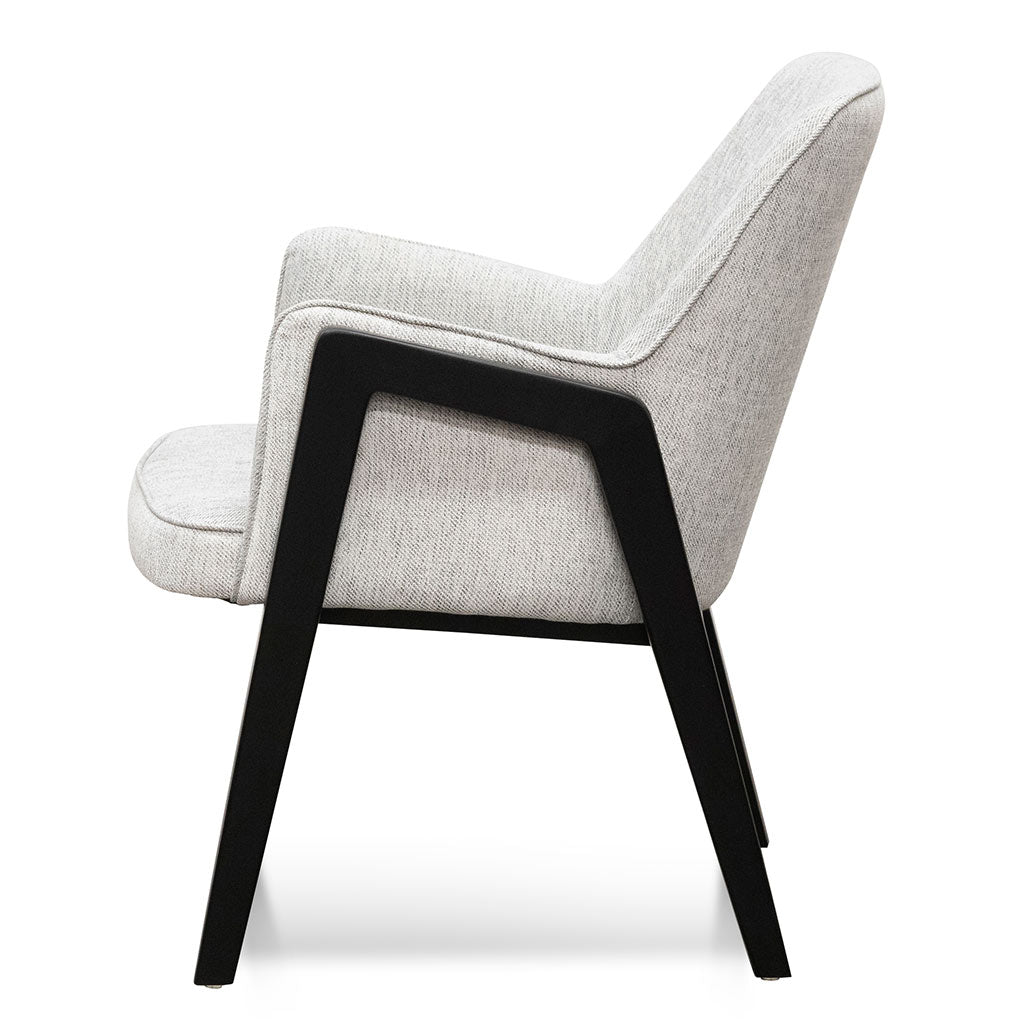 Fabric Lounge Chair - Silver Grey