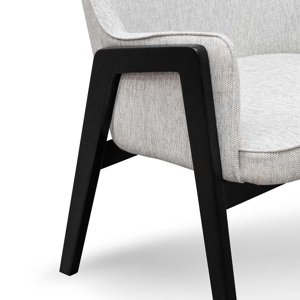 Fabric Lounge Chair - Silver Grey