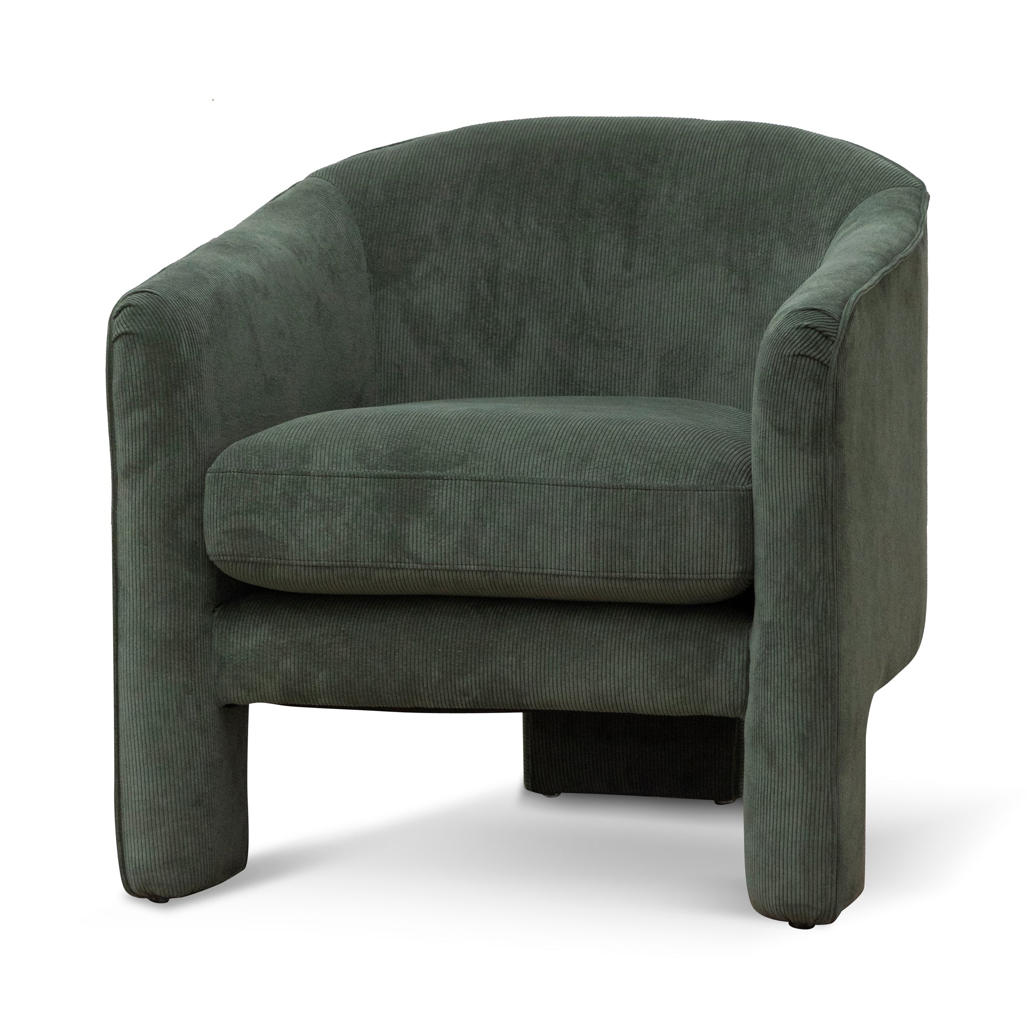 Fabric Armchair - Olive Green