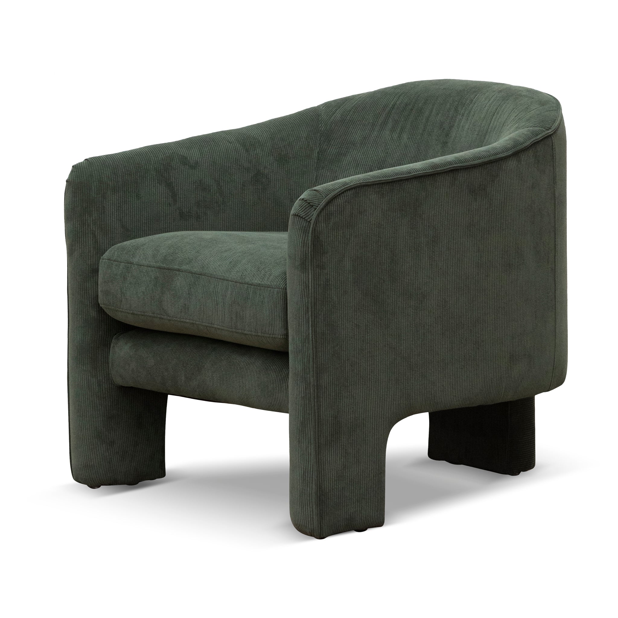 Fabric Armchair - Olive Green