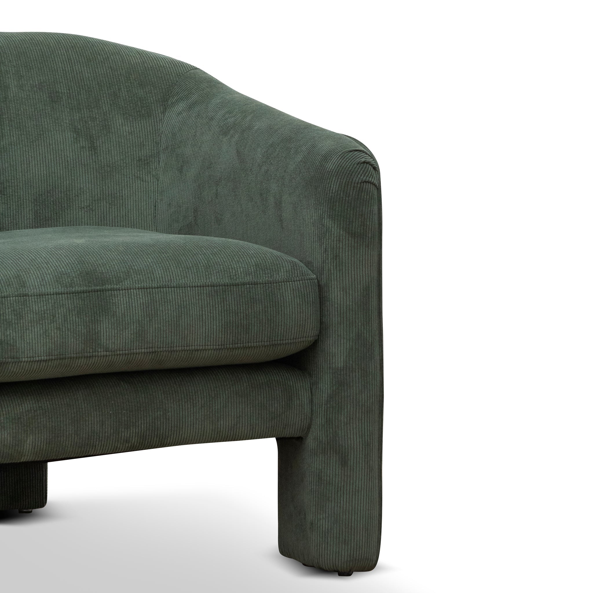 Fabric Armchair - Olive Green