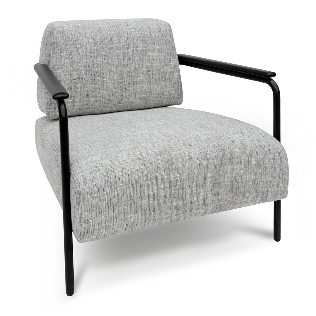 Constance Fabric Armchair - Light Spec Grey
