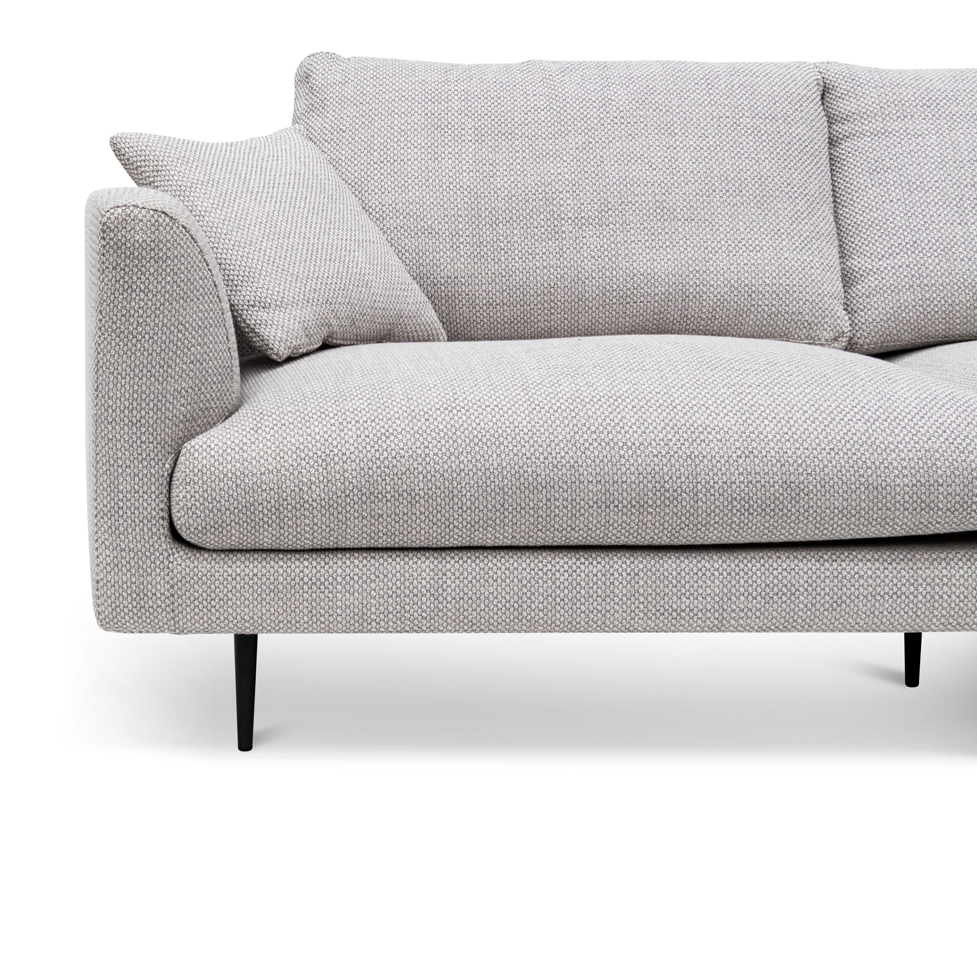 Arlette 4 Seater Fabric Sofa - Passive Grey