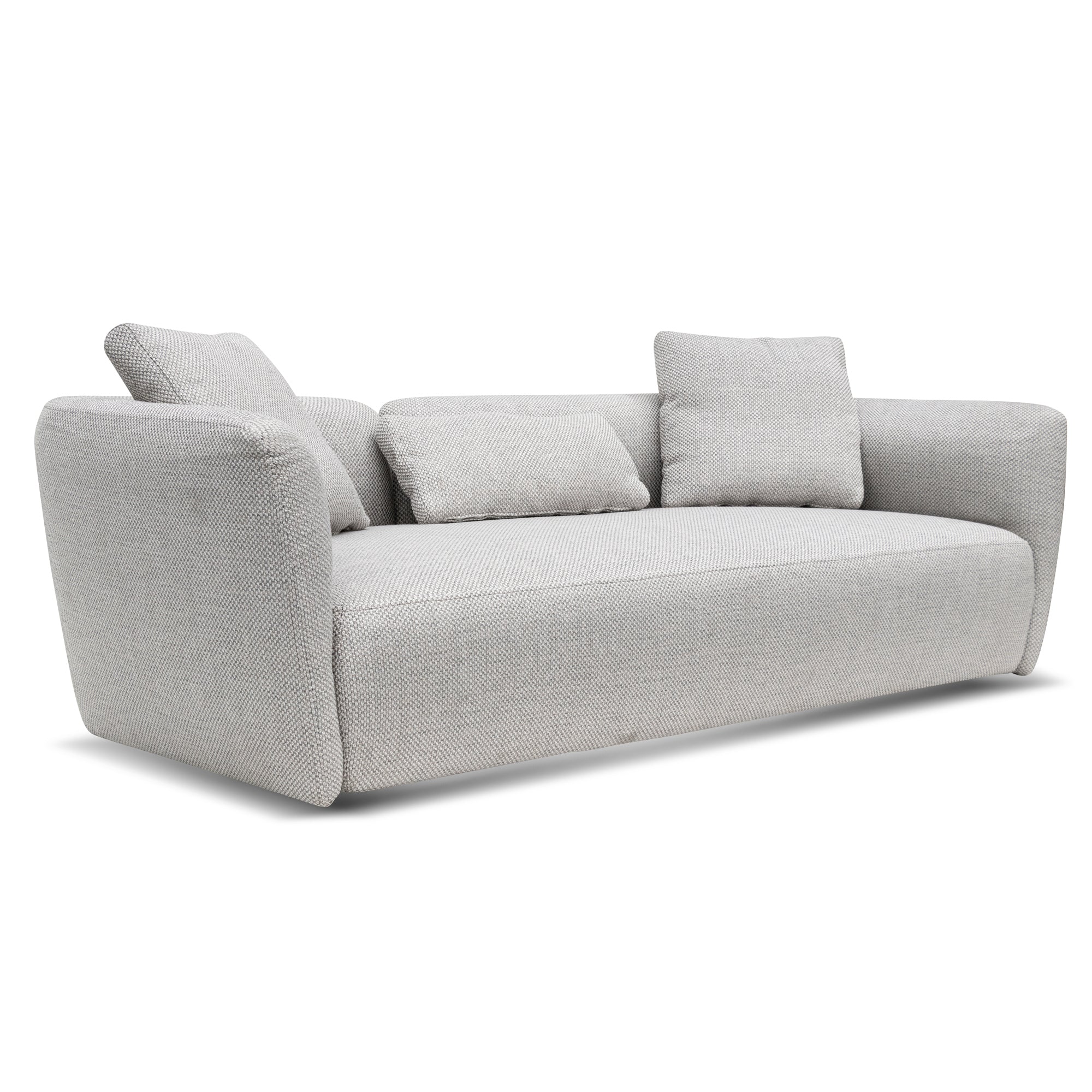 William 3 Seater Fabric Sofa - Passive Grey