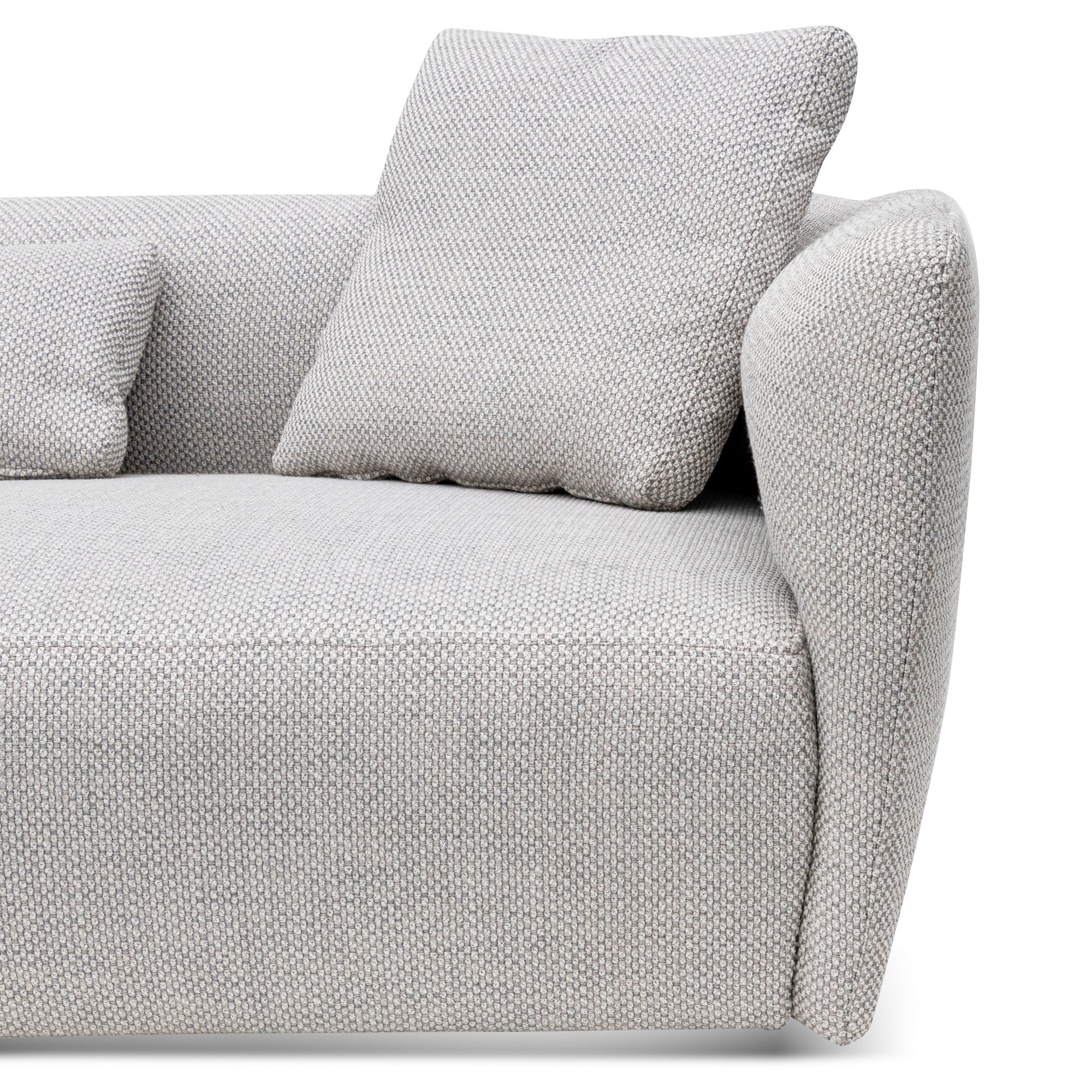 William 3 Seater Fabric Sofa - Passive Grey