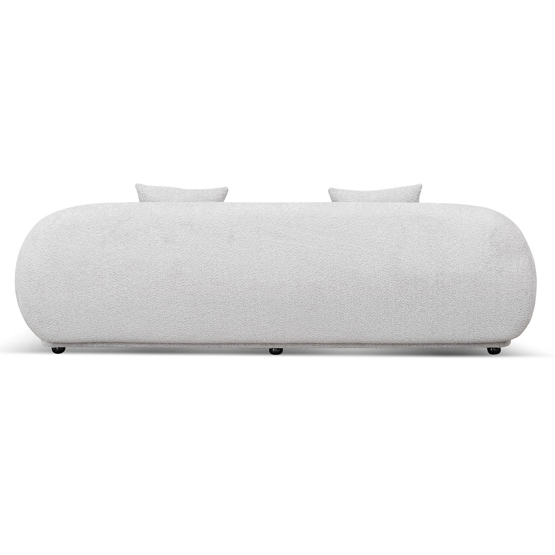 Salt White 3 Seater Fabric Sofa