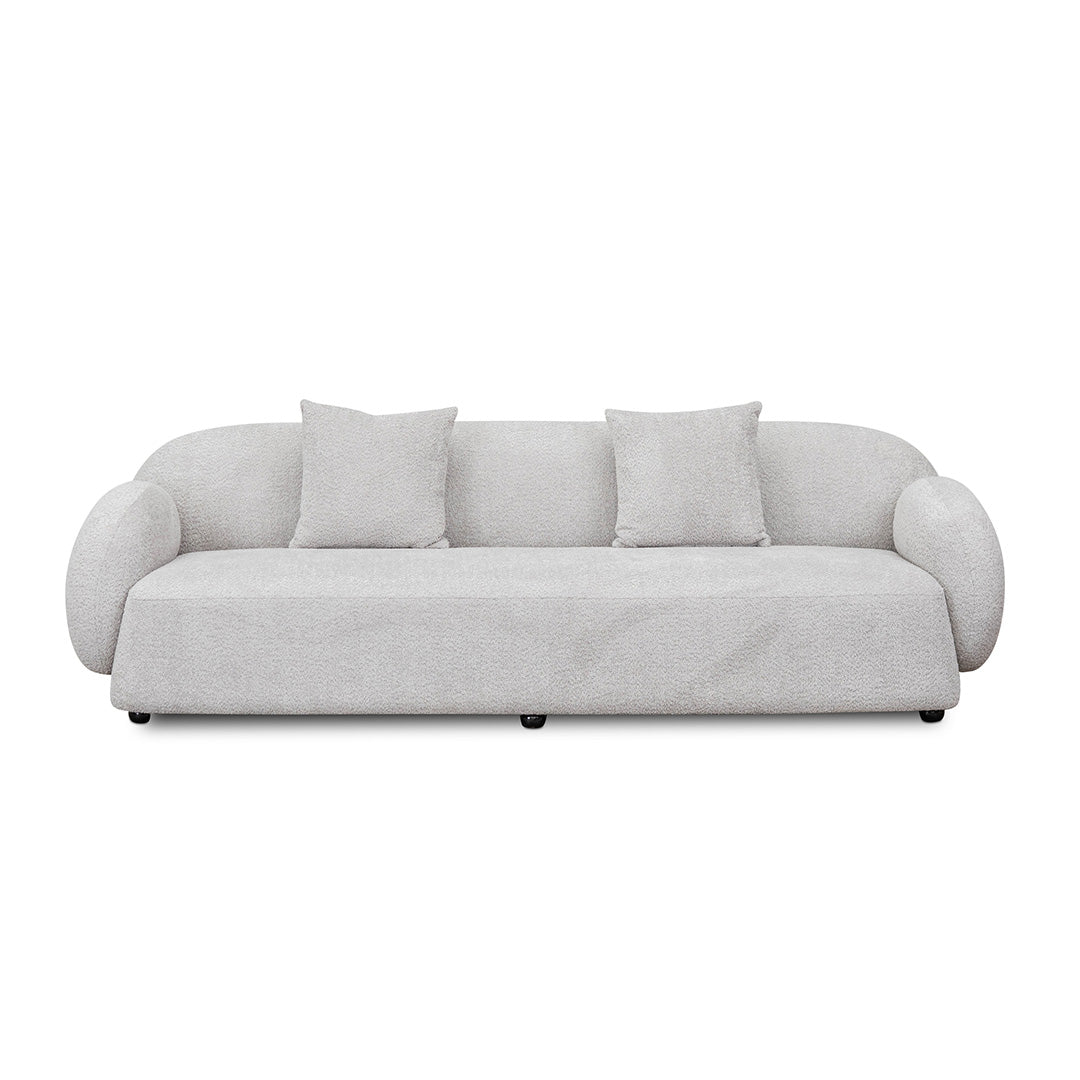 Salt White 3 Seater Fabric Sofa